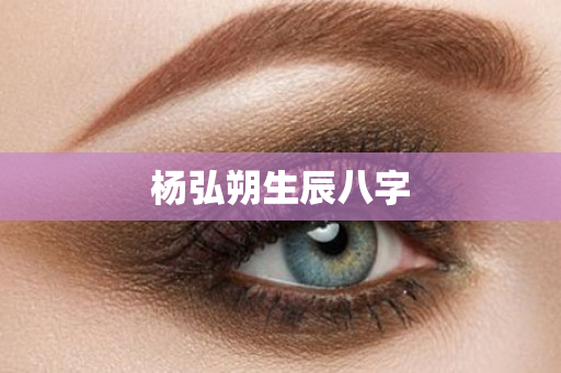 杨弘朔生辰八字