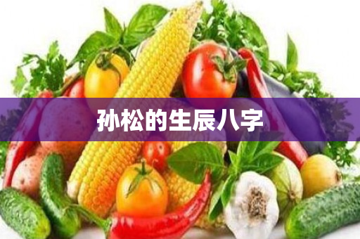 孙松的生辰八字