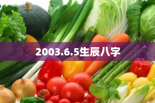 2003.6.5生辰八字