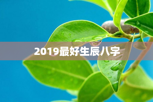 2019最好生辰八字