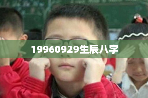 19960929生辰八字