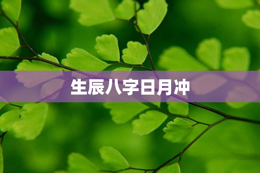 生辰八字日月冲