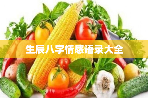 生辰八字情感语录大全